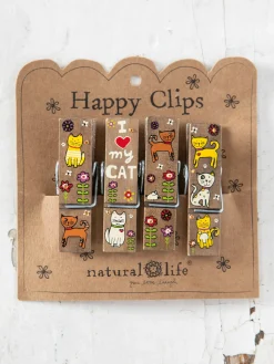 Happy Clips, Set of 4 - Heart My Cat