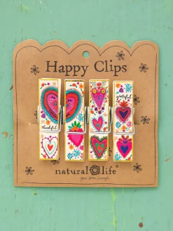 Happy Clips, Set of 4 - Hearts