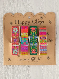 Happy Clips, Set of 4 - Thankful