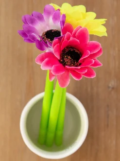 Happy Gel Ink Pens, Set of 3 - Gerber Daisies