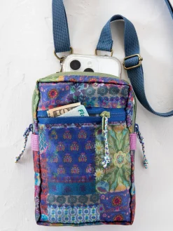 8-in-1 Pocket Crossbody - Blue Patchwork