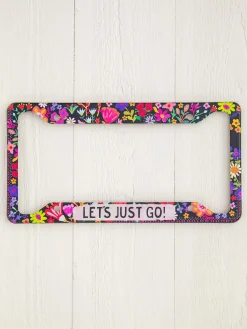 License Plate Frame - Let's Just Go