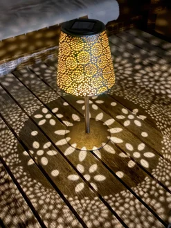 Little Solar Mandala Lamp - Bronze