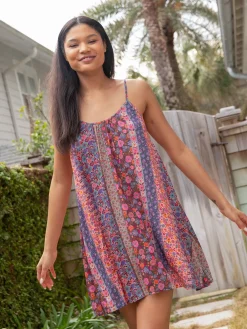 Lizzie Mini Dress - Fairytale Garden