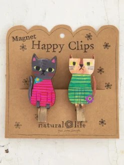 Magnet Happy Clips, Set of 2 - Cat