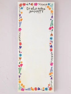Magnetic List Pad - Makes You Happy