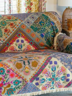 Mom's Favorite Sofa Cover - Heritage Folk Patchwork