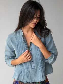Montana Cotton Top - Denim