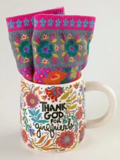 Mug u0026 Sock Set - Thank God For Girlfriends