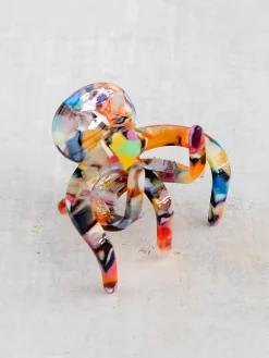 Octopus Hair Claw Clip - White Multi