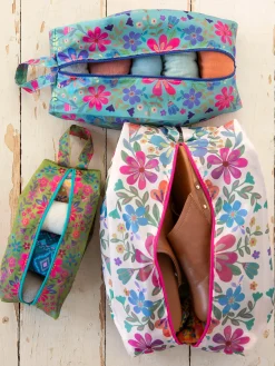 Pack u0026 Go Packing Cubes, Set of 3 - Folk Flower