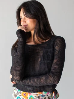 Patti Layering Sweater - Black