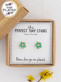 Perfect Tiny Stud Earrings - Daisies