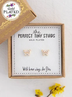 Perfect Tiny Stud Earrings - Butterflies