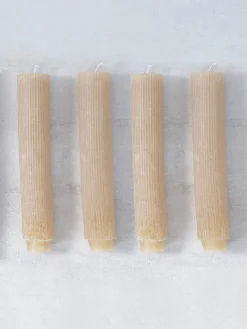 Pleated Taper Candles, Set of 12