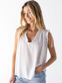 Ramona Sleeveless Top - White