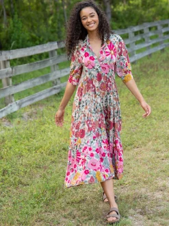 Rebecca Midi Dress - Vintage Floral