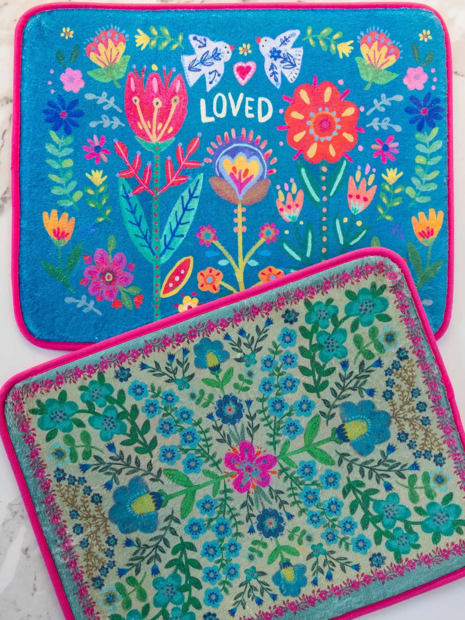 Reversible Dish Drying Mat - Loved