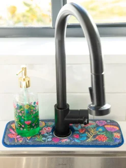 Reversible Faucet Sink Mat - Burnt Orange