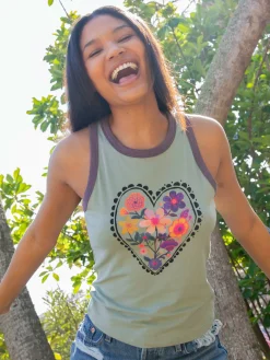 Ringer Tank Top - Bay Heart