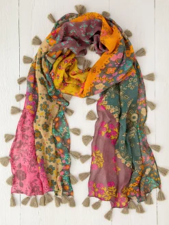 Sayulita Scarf - Bright Patchwork