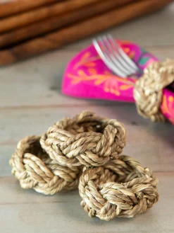 Seagrass Napkin Rings, Set of 4