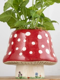 So Cute Ceramic Planter - Mushroom