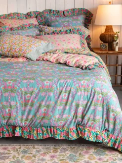 So Soft Cotton Reversible Duvet Cover - Meadow Magic