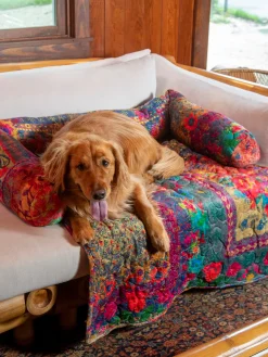 Sofa Pet Bed - Rainbow Bandana Patchwork