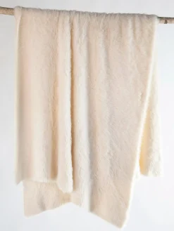 Softest Ever Eyelash Throw Blanket - Cream