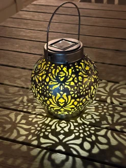 Solar Mandala Lantern - Bronze