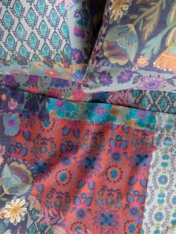 Sooo Soft Cotton Sheet Set - Blue Patchwork