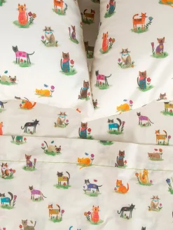 Sooo Soft Cotton Sheet Set - Curious Cats