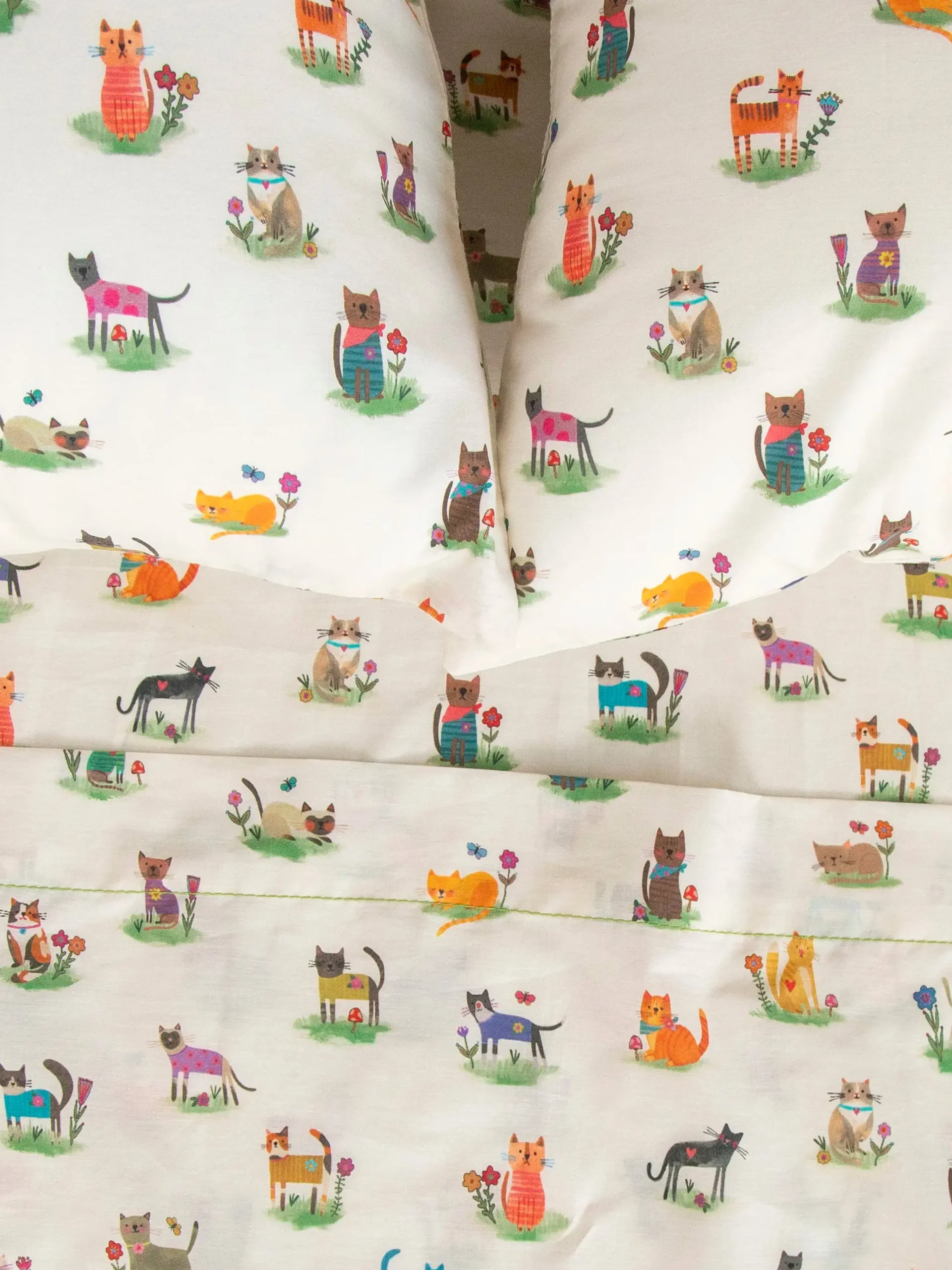 Sooo Soft Cotton Sheet Set - Curious Cats