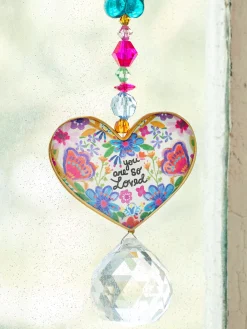 Sun Catcher Car Charm - You Are So Loved Heart
