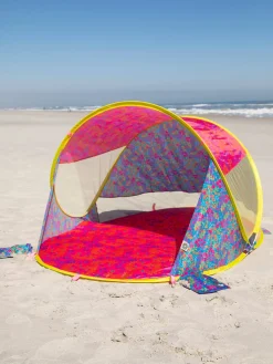 Sunny Day Pop Up Lounge Tent - Pink Coral Floral