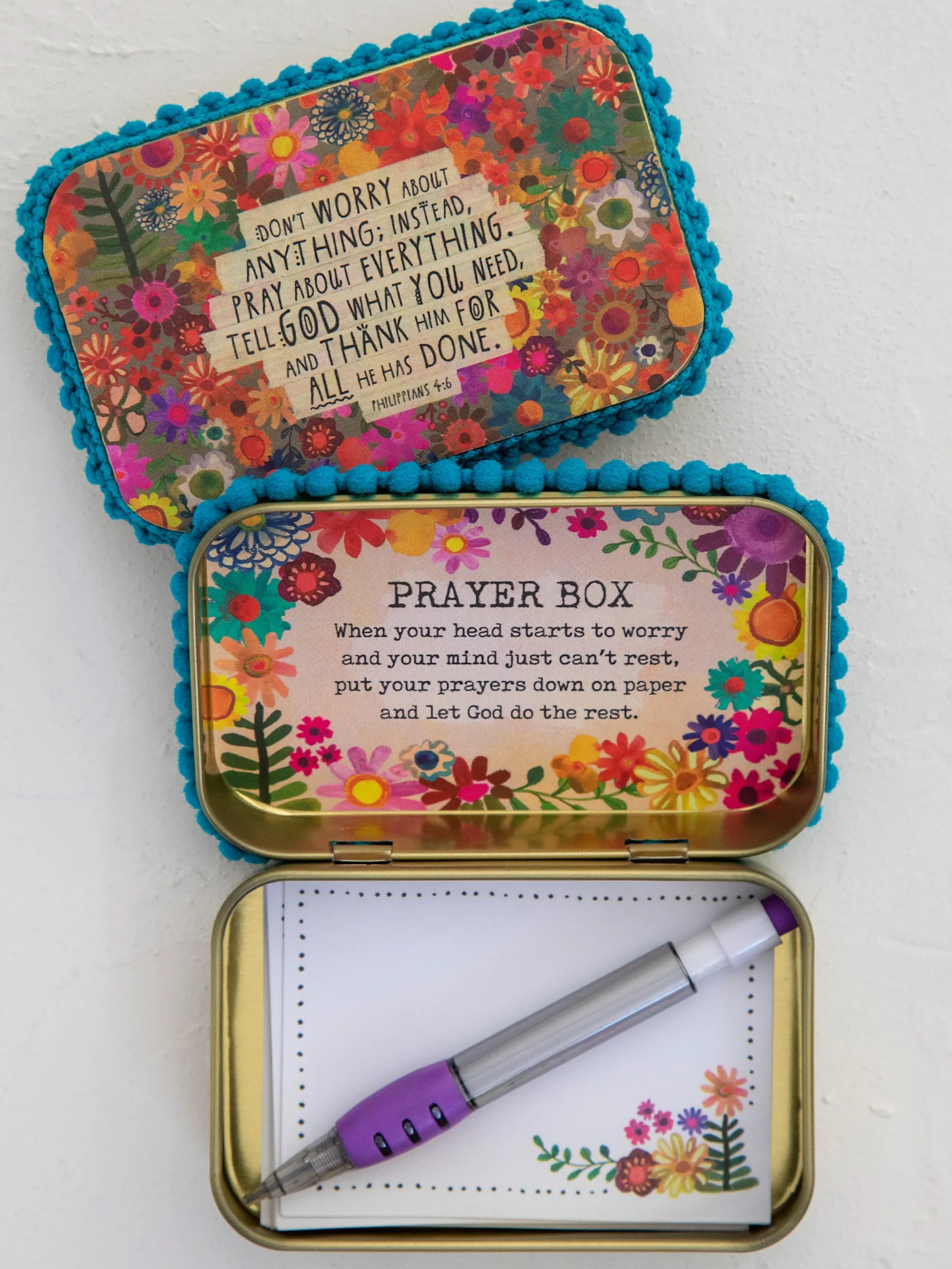 Tin Prayer Box - Don't Worry