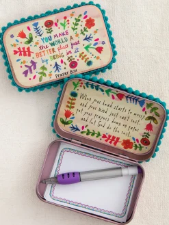 Tin Prayer Box - World Better