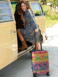 Travel Happy Carry-On Suitcase - Jewel Borders
