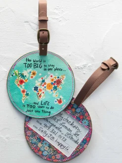 Travel Happy Luggage Tag - Life Is Too Short