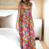 Tricia Maxi Dress - Rainbow Calico Floral