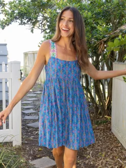 Tricia Mini Dress - Medallion Diamond Vines