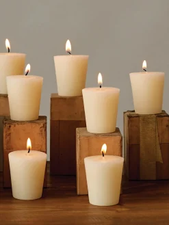 Unscented Votive Candles, Set of 12
