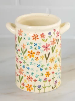 Utensil Crock - Daisies