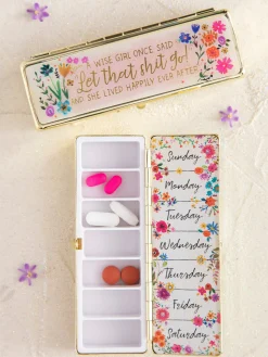 Weekly Pill Organizer - A Wise Girl Once Said