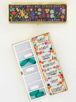 Weekly Pill Organizer - Today I Will Not Stress